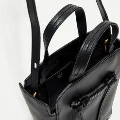 Petit sac à main en Cuir Mini Clovelly noir - 16x18x7 cm