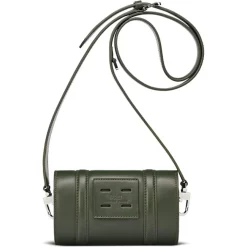 Petit Sac Cyclo en Toile enduite & Cuir multicolore - 10x17x4.5 cm