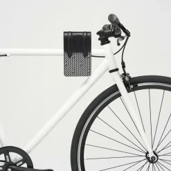 Petit Sac en Toile enduite & Cuir Arguin noir/blanc - 18x11.5x3 cm