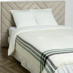 Plaid 100% Lin Paros pigeon - 135x190 cm