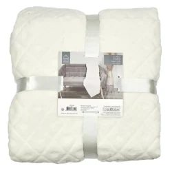 Plaid embossé beige - 140x200 cm