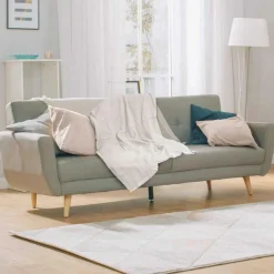 Plaid en gaze de coton blanc - 120x150 cm