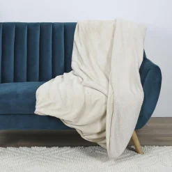 Plaid Flanelle Sherpa XXL beige - 140x200 cm