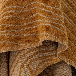 Plaid Ginna marron - L.160xW.130 cm