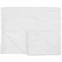 Plaid imiation fourrure Ooulence blanc - 120x150 cm