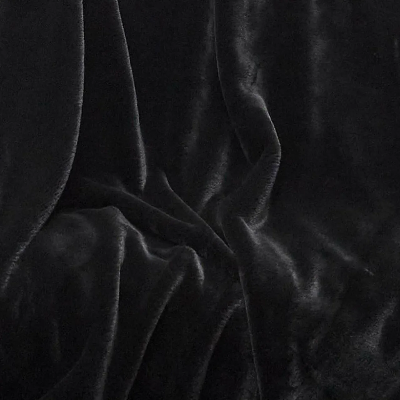 Plaid imitation fourrure Opulence noir - 120x150 cm