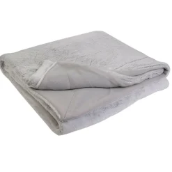 Plaid imitation fourrure XXL gris - 200x140 cm