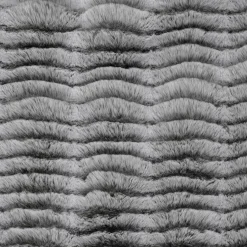 Plaid imitation fourrure Opulence gris - 120x150 cm