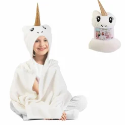 Plaid Licorne ivoire - 120x90 cm