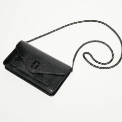 Pochette à bandoulière en Cuir The Longshot noir - 20x11x4 cm