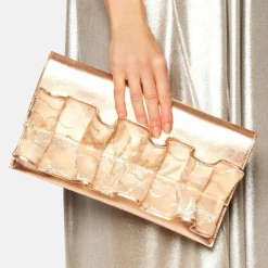 Pochette en Cuir Fymariage rose clair - 30x17 cm