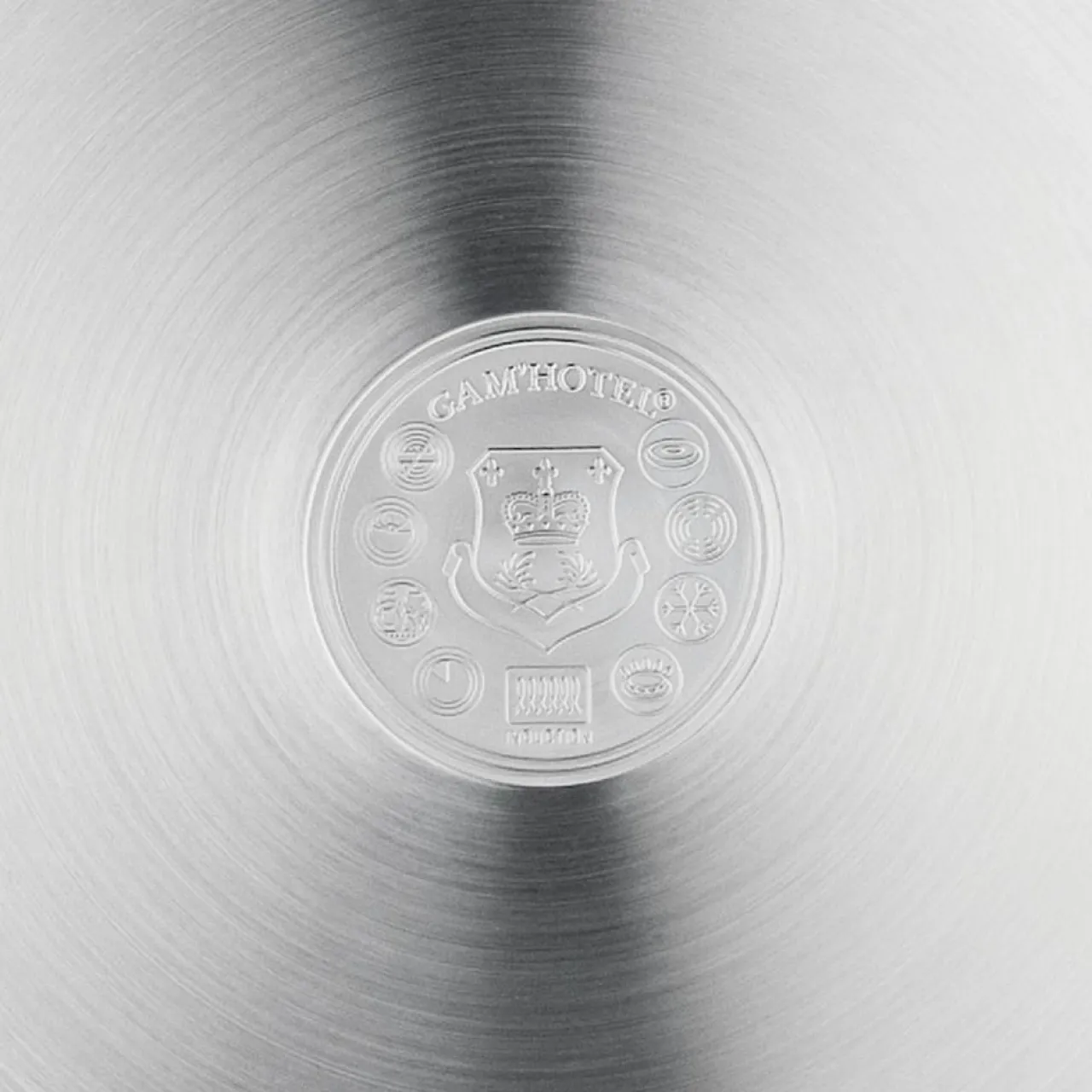 Poêle induction argentée - D.24 cm