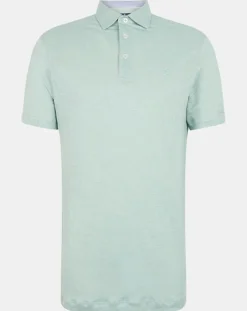 Polo 100% Lin Chambray céladon