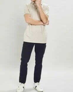 Polo chiné mercerisé Classic Fit beige