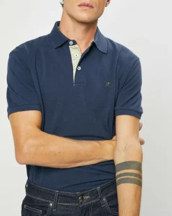 Polo Classic Fit Piqué bleu marine