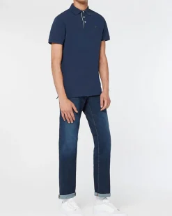 Polo Classic Fit Piqué bleu marine