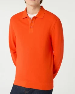 Polo Dolpiq ml piq orange vif