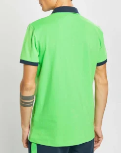 Polo Droit Multi Patch Aston Martin Racing bleu/blanc/vert fluo