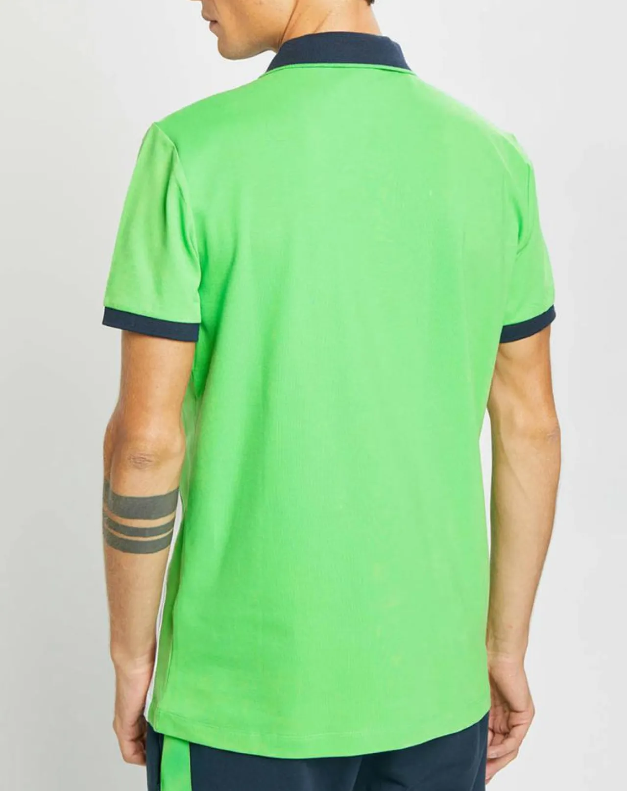 Polo Droit Multi Patch Aston Martin Racing bleu/blanc/vert fluo