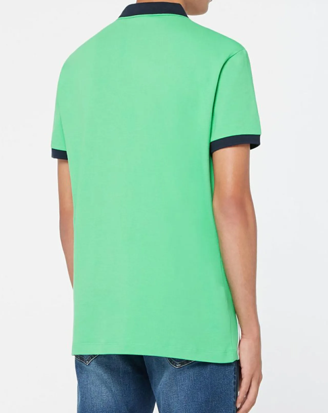 Polo Droit Multi Patch Aston Martin Racing bleu/blanc/vert fluo