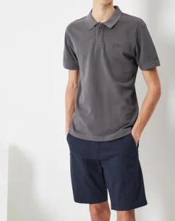 Polo en Coton Authentic à Logo noir