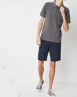 Polo en Coton Authentic à Logo noir