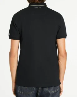 Polo en jersey Regular Fit rayé Aston Martin Racing noir