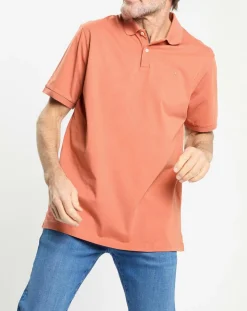 Polo en Jersey Regular Fit uni Smart orange moyen