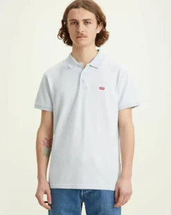 Polo Housemarked en Coton Regular Fit bleu ciel