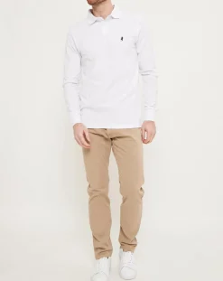 Polo manches longues Classic blanc