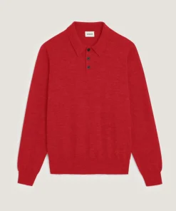 Polo Nolan 100% Laine rouge