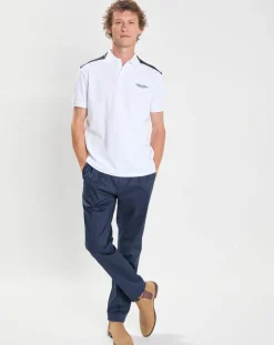 Polo Regular Fit Aston Martin Racing Colorblok blanc