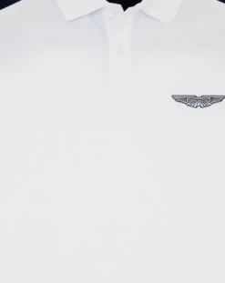 Polo Regular Fit Aston Martin Racing Colorblok blanc