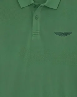 Polo Regular Fit Aston Martin Racing Détail Col vert clair
