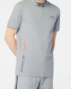 Polo Regular Fit Aston Martin Racing gris chiné