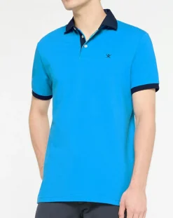 Polo Regular Fit bleu moyen