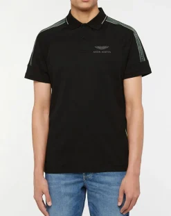 Polo Regular Fit Galon Aston Martin Racing noir
