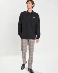 Polo Regular Fit manches longues Aston Martin Racing noir