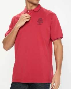 Polo Regular Fit piqué Blason rouge