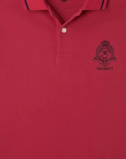Polo Regular Fit piqué Blason rouge