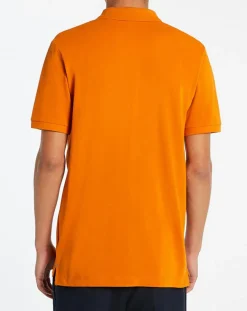 Polo Slim Fit piqué orange