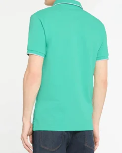 Polo Slim Fit vert moyen
