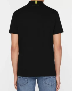 Polo Slim Fit zippé Aston Martin Racing body bisoter noir