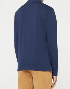 Polo Stretch Piqué bleu marine