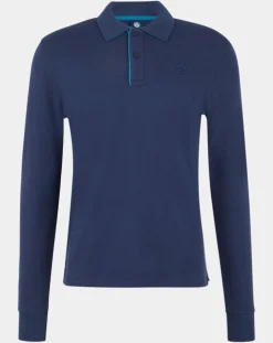 Polo Stretch Piqué bleu marine