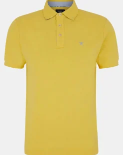 Polo uni jaune