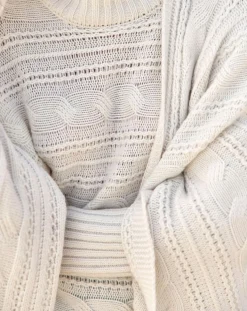 Poncho en Laine & Cachemire Roca crème