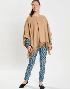 Poncho en Laine mélangée Foehn beige