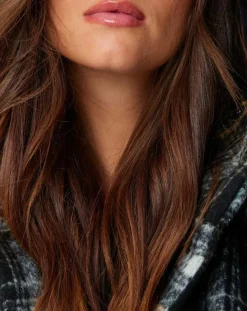 Poncho Tylan à carreaux noir