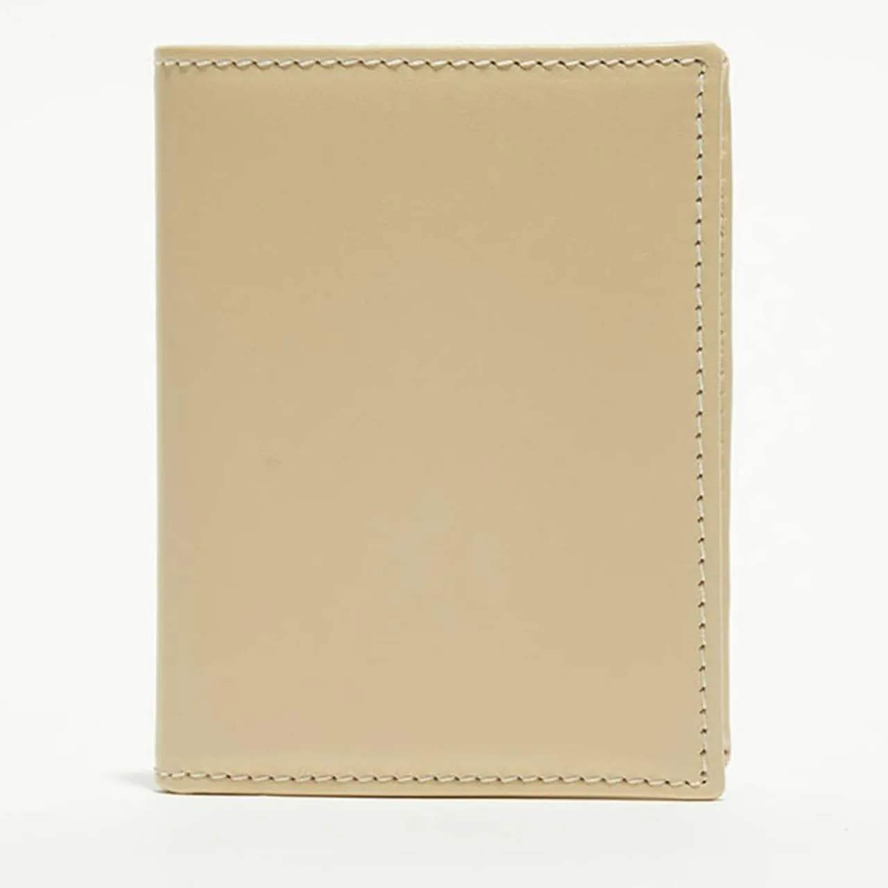Porte-cartes classique en Cuir blanc cassé - 10.5x7.50x2.0 cm